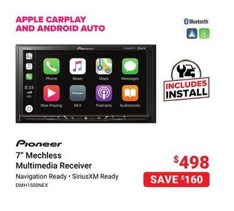 Visions Electronics 7" mechless multimedia receiver offer