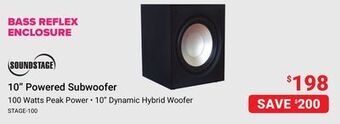 Visions Electronics Soundstage 10" powered subwoofer offer
