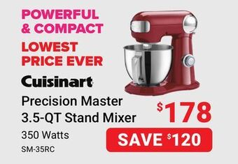 Visions Electronics Cuisinart precision master 3.5-qt stand mixer offer