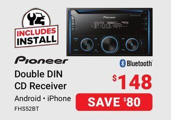 Visions Electronics Pioneer double din cd receiver offer