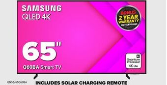 Visions Electronics Samsung qled 4k 65" q60ba smart tv offer