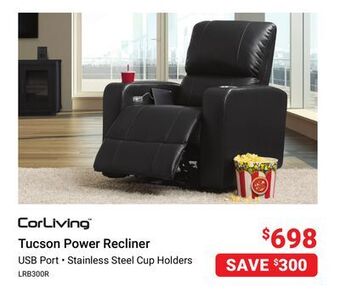 Visions Electronics Corliving tucson power recliner offer