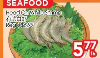 Superking Supermarket Head on white shrimp offer