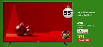Visions Electronics Jvc 55" ec3513 smart tv offer