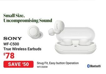 Visions Electronics Sony wf-c500 true wireless earbuds offer
