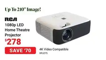 Visions Electronics Rca 1080p led home theatre projector offer