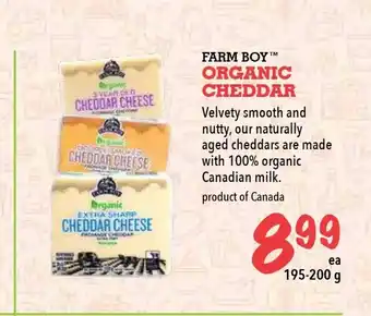 Farm Boy Organic Cheddar offer