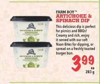Farm Boy Artichoke & Spinach DIP offer