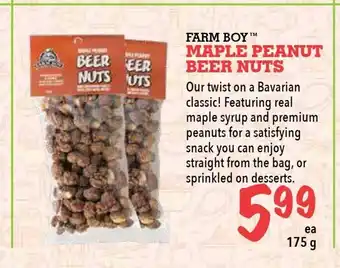 Farm Boy Maple Peanut Beer Nuts offer
