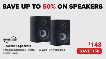 Visions Electronics Soundstage bookshelf speakers offer