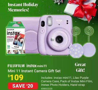 Visions Electronics Fujifilm instax mini 11 instant camera gift set offer