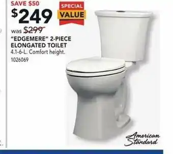 Lowe's Edgemere 2-Piece Elongated Toilet offer
