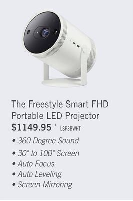 The Brick Samsung the freestyle 1080p portable home theatre projector - sp-lsp3blaxzc offer