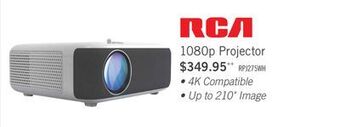 The Brick Rca 1080p projector compatible with 4k - rpj275 offer