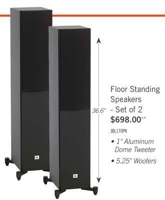 The Brick Jbl stage a170 tower speaker - set of two offer