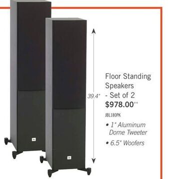 The Brick Jbl stage a180 tower speaker - set of two offer