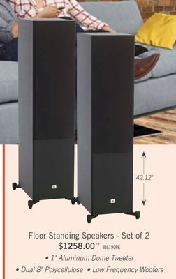 The Brick Jbl stage a190 tower speaker - set of 2 offer