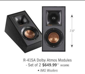 The Brick Klipsch r-41sa dolby atmos® elevation / surround speaker - set of two offer
