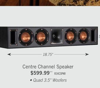 The Brick Klipsch® 100w r-34c centre channel speaker offer