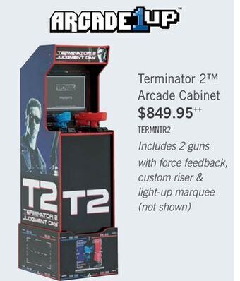 The Brick Arcade1up terminator 2™ arcade cabinet with riser offer