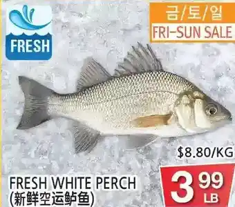 H-Mart Fresh white perch offer