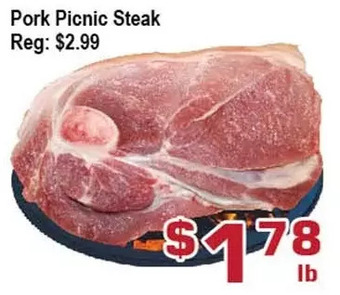 Top Food Supermarket Pork picnic steak offer