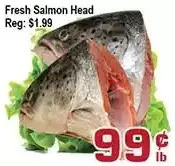 Fresh salmon head
