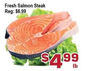Top Food Supermarket Fresh salmon steak offer