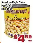 American eagle chick peas