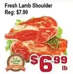 Top Food Supermarket Fresh lamb shoulder offer