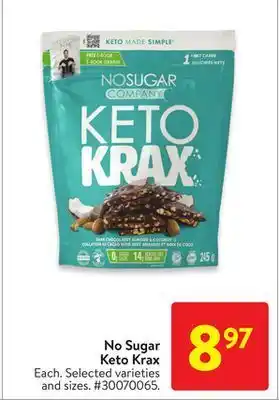 Walmart No sugar keto krax offer