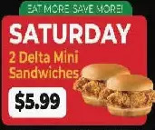 Ample Food Market 2 delta mini sandwiches offer