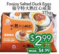 Ample Food Market Foojoy salted duck eggs offer