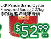 Ample Food Market Lkk panda brand oyster flavoured sauce offer