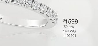 Charm Diamond Charmed by richard calder 14k white gold 0.52ctw diamond anniversary band offer