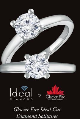 Charm Diamond Glacier fire ideal cut diamond solitaires offer