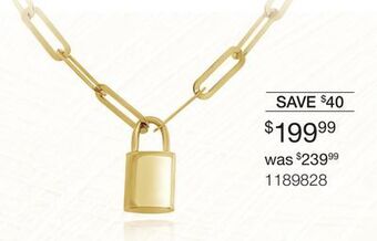 Charm Diamond 10k yellow gold 18" heart lock necklace offer