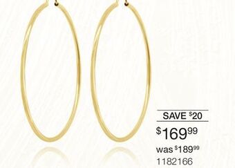 Charm Diamond 10k yellow gold 40mm polished tube hoop earrings offer