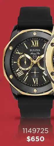 Charm Diamond Bulova marine star watch offer