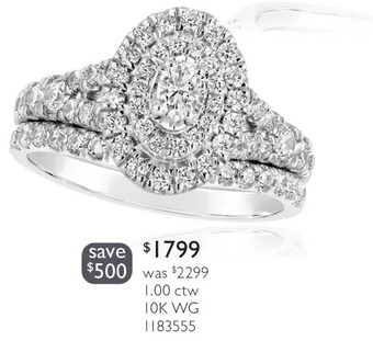 Charm Diamond 1.00 ctw 10k wg ring offer