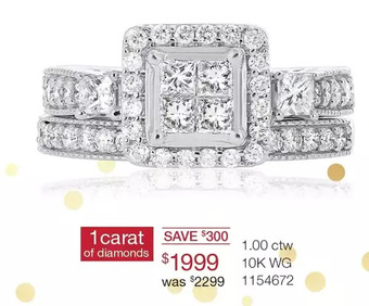 Charm Diamond 1.00 ctw 10k wg ring offer