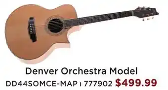 Long & McQuade Denver dd44somce-map solid spruce top cutaway acoutic electric guitar - maple offer