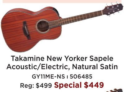 Takamine gy11me-ns new yorker sapele 