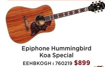 Long & McQuade Epiphone hummingbird koa special offer