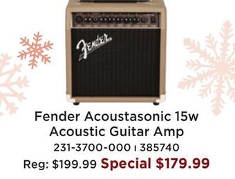 Long & McQuade Fender acoustasonic - 15w acoustic guitar amp offer