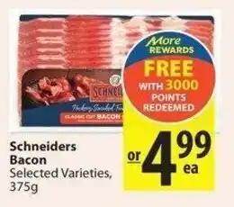 Save on Foods Schneiders bacon offer