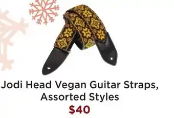 Long & McQuade Jodi head paw print vegan style 26 black end strap offer