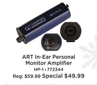 Long & McQuade Art pro audio hp-1 in-ear personal monitor amplifier offer
