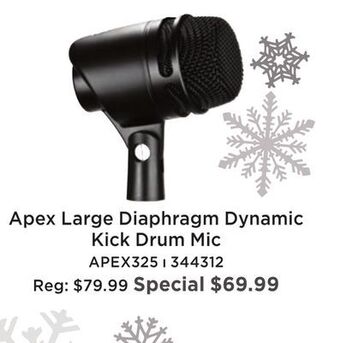 Long & McQuade Large diaphragm dynamic kick drum microphone offer