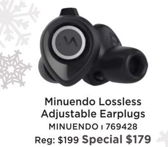 Long & McQuade Minuendo adjustable lossless hearing protection offer